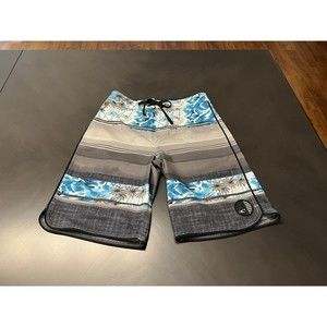 O'Niell Men’s palm tree boardshorts 25 blue multi